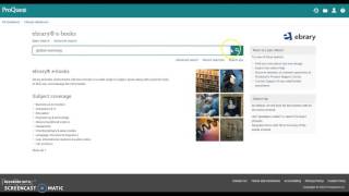 Creating ebrary account