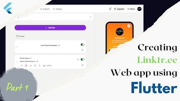 A to Z in Responsive web app | Flutter Web | linktr.ee alike Web app using Flutter Web