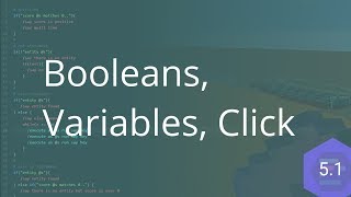 Booleans, Variables and Click Events with mcscript!