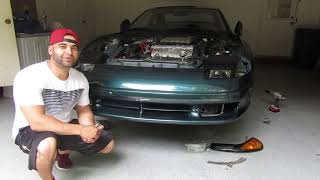 dodge stealth front bumper removal