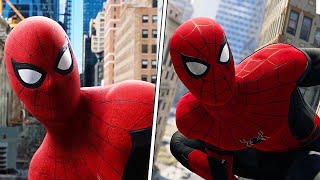 Spider-Man PS4 "Ending Swing" Recreation Spider-Man Far From Home