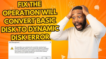 Fix The Operation Will Convert Basic Disk to Dynamic Disk Error In Windows 11/10/8/7