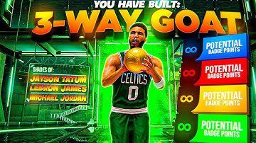 NEW "3-WAY GOAT" BUILD IS A DEMIGOD in NBA 2K22! GAME-BREAKING BEST BUILD NBA 2K22!