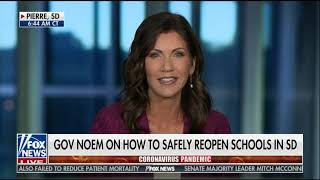 Gov. Noem: "The Science is Clear, Kids Need to Be Back in School" on Fox & Friends