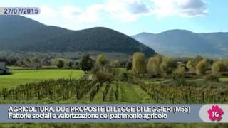 AGRICOLTURA, DUE PROPOSTE DI LEGGE DI LEGGIERI (M5S)