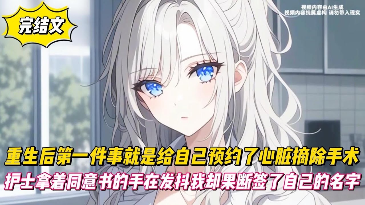 【完結文】重生後第一件事就是給自己預約了心臟摘除手術，護士拿著同意書的手在發抖我卻果斷簽了自己的名字！#戀愛#漫畫#二次元
