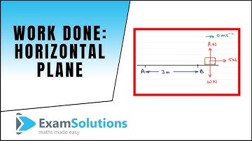 Work done - horizontal plane : ExamSolutions