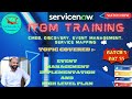 ITOM Training - CIS - Event Management || Batch 3 || Day 33 ||Event Management Implementation #Event