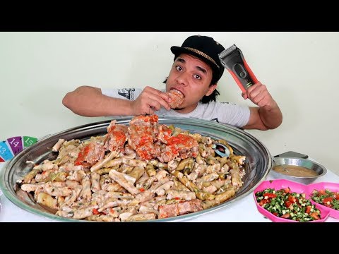 تحدي اكبر محشي كرنب مع لحمه بوزن 8 كيلو والعقاب حلاقة الشعر زيرو بدون مشروبات 