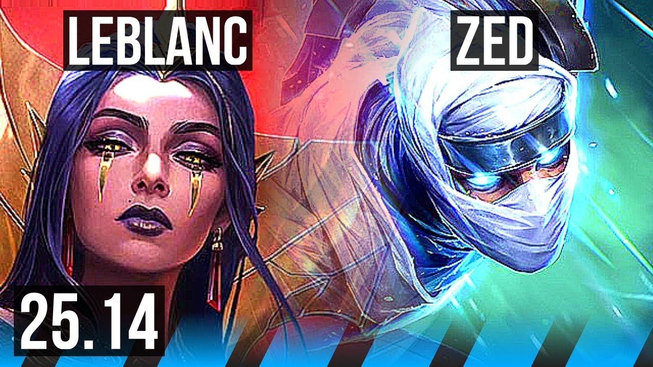 LEBLANC vs ZED (MID) | 10/1/14, Legendary | KR Master | 25.14