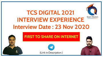 TCS DIGITAL 2021 Interview Experience | 23 Nov 2020 | CSE Student #tcsdigital #interviewexperience