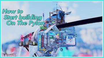 Camp tutorial!! How to place roofs as your floor on the pylon/monorail. Tips and tricks. Fallout 76￼