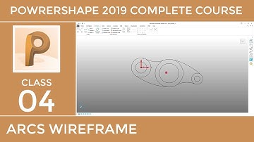 PowerShape 2019 Tutorial # 4 - Creating Wireframe By Arcs & Circles - Urdu/Hindi
