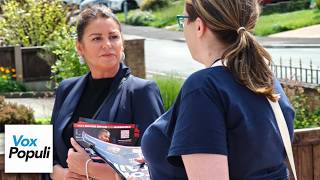Restore Britain Candidate Goes DOOR TO DOOR in Makerfield | Rebecca Shepherd
