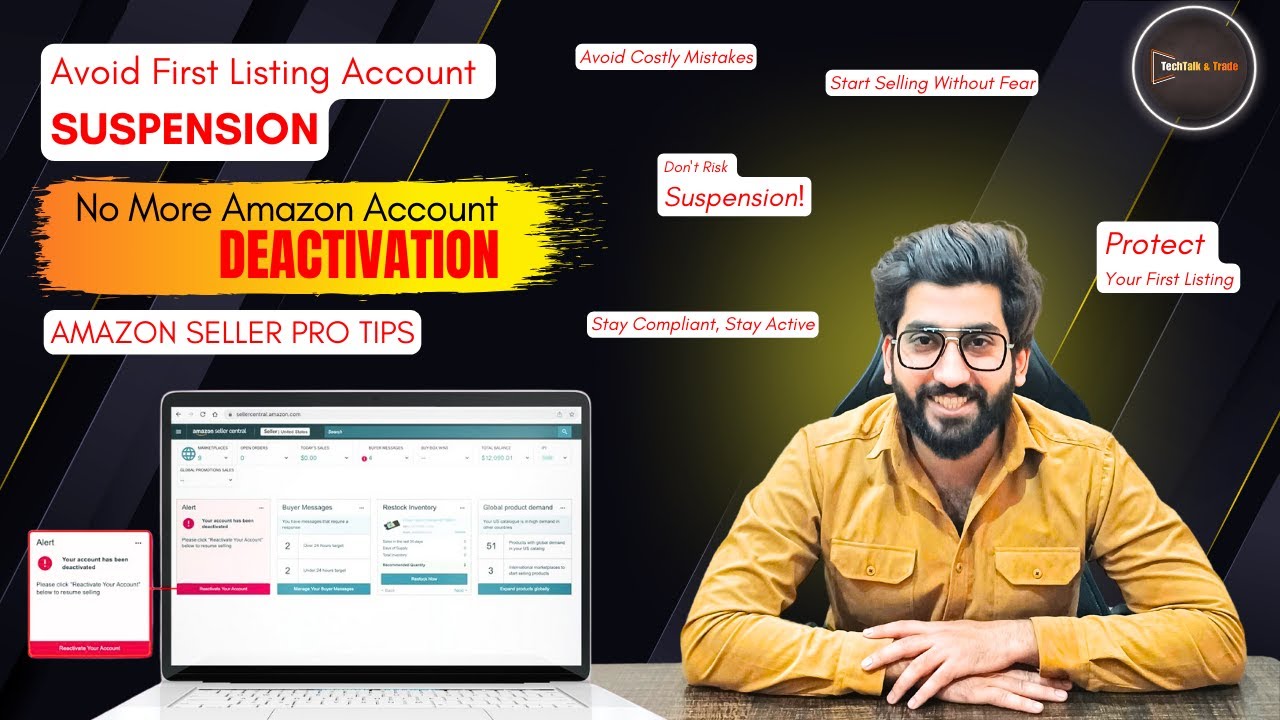 How to Avoid First Listing Account Suspension, No more Amazon Account deactivated Issues-Explanation