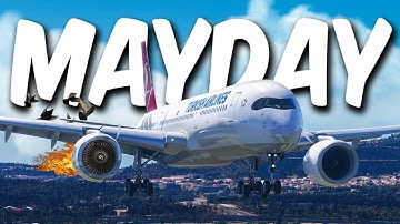 Rush Hour Turned Disaster *BIRD STRIKE* In Microsoft Flight Simulator... (VATSIM/ATC)