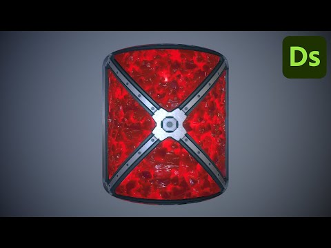 Substance Designer - Stylized Reinforced Ruby Wall