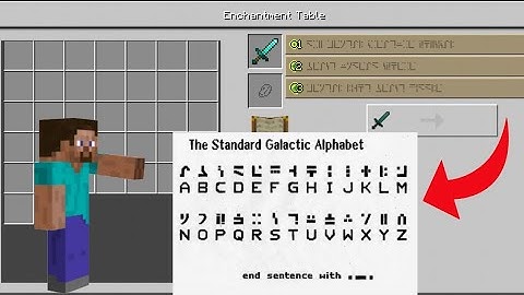 Minecraft Enchanting Table Language - Name, Alphabets, Origin, Tranlators || Pavan Gaming