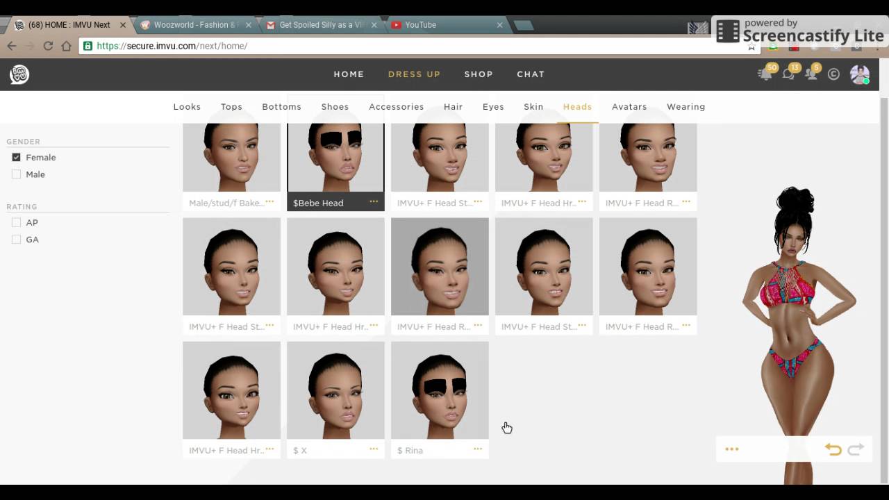 IMVU For sell (Ap,Vip,age) ♥Don't Go first♥ YouTube