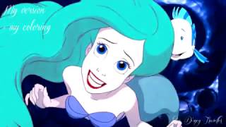 Ariel with blue hair – Manip by Free Disney Traveller