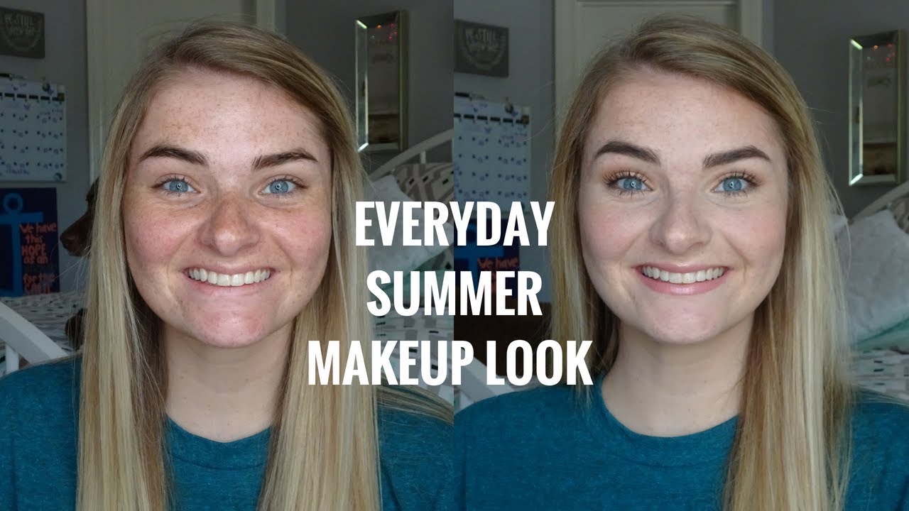 QUICK AND EASY EVERYDAY SUMMER MAKEUP LOOK - YouTube