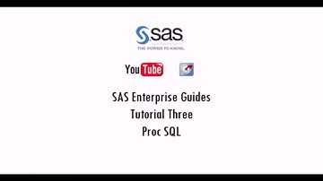 SAS Enterprise Guide - PROC SQL