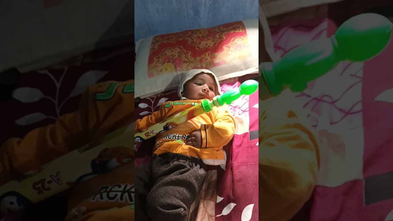 Pure Joy: Playing with the New Pichekari😄नन्हे की नई पिचकारी और ढेर सारी मस्ती! 🔫✨