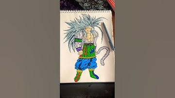 Goku ssj5 🔥 from Dragon ball Z 🐉 || How to Draw Goku ssj5 ✍️ Easy drawing step by step tutorial