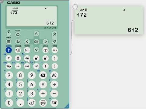 Casio FX92 Collège - racine carrée 