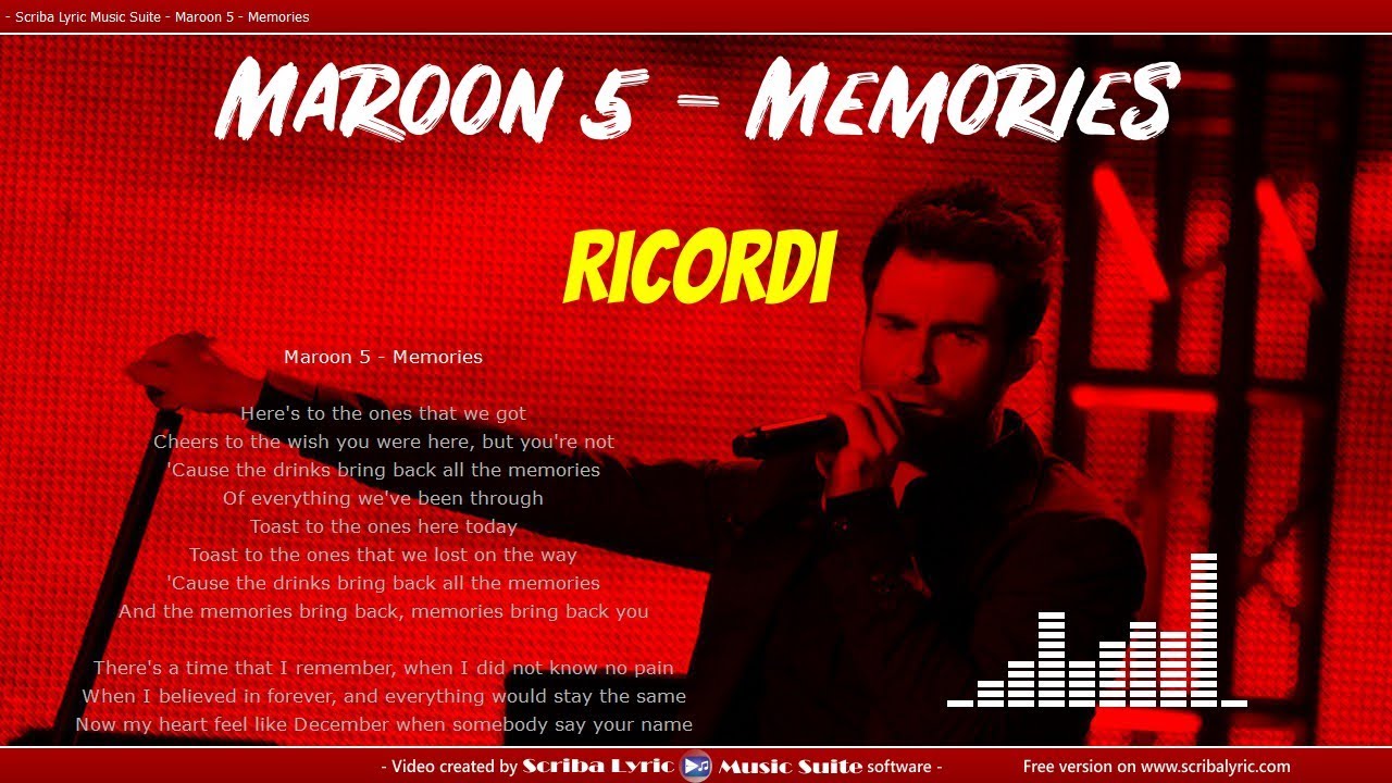 Maroon 5 Memories Traduzione Italiano Youtube