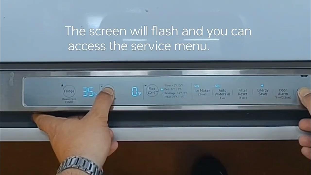 Samsung Counter Depth Tabletop Refrigerator Ice maker Defrost Mode