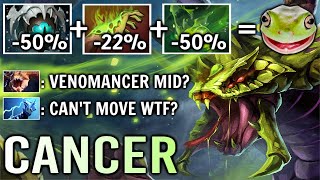 Most Toxic Hero Mid is Back! Scepter + Skadi Venomancer -100% Can&#39;t Move Best Hero 7.34e Dota 2