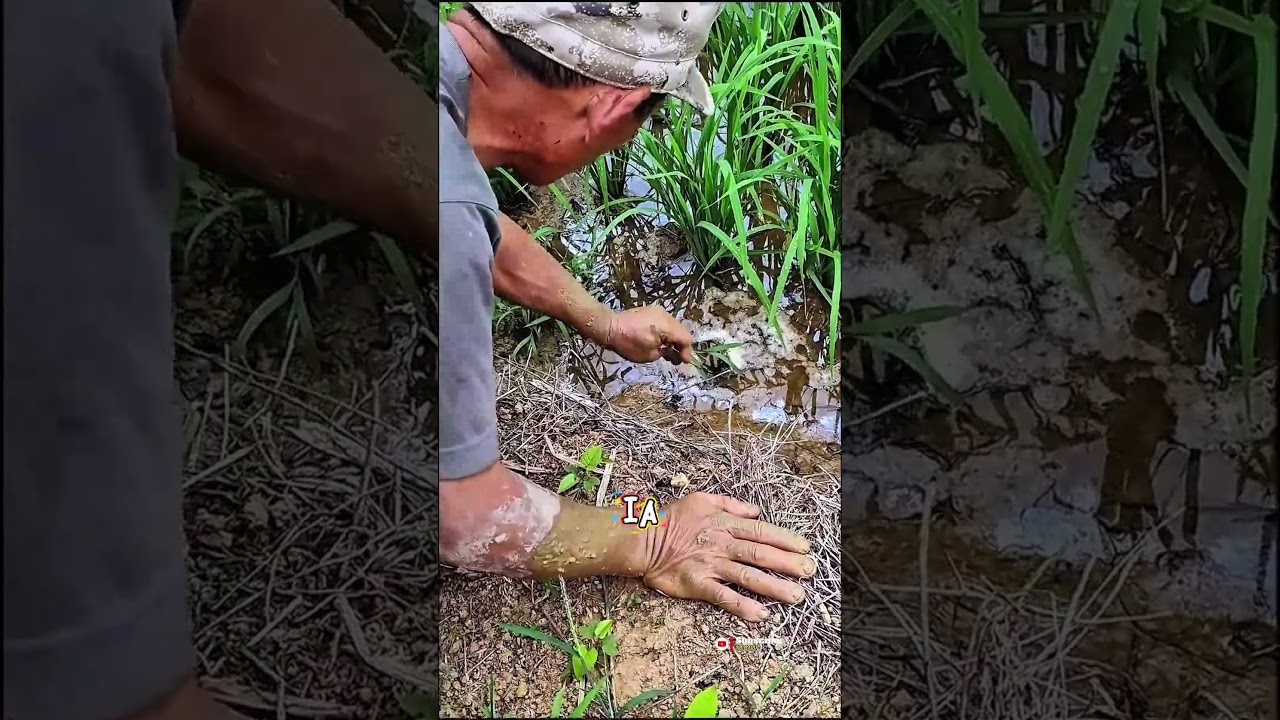 Cari belut di sawah #shortvideo #faktamenarik #mancingbelut