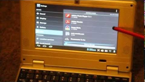 Wolvol Netbook Opening Part 1 7" Touchscreen Startup / Overview (2/2)