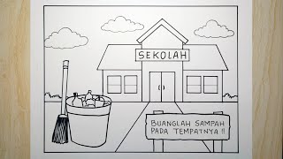 Cara membuat poster kebersihan lingkungan sekolah yang mudah