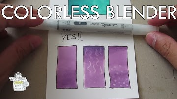 How to use Copic Colorless Blender 0