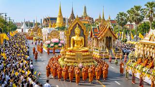 Buddhist Grand Parade Bangkok Thailand 2026 | Massive Buddha Procession & Traditional Buddhist