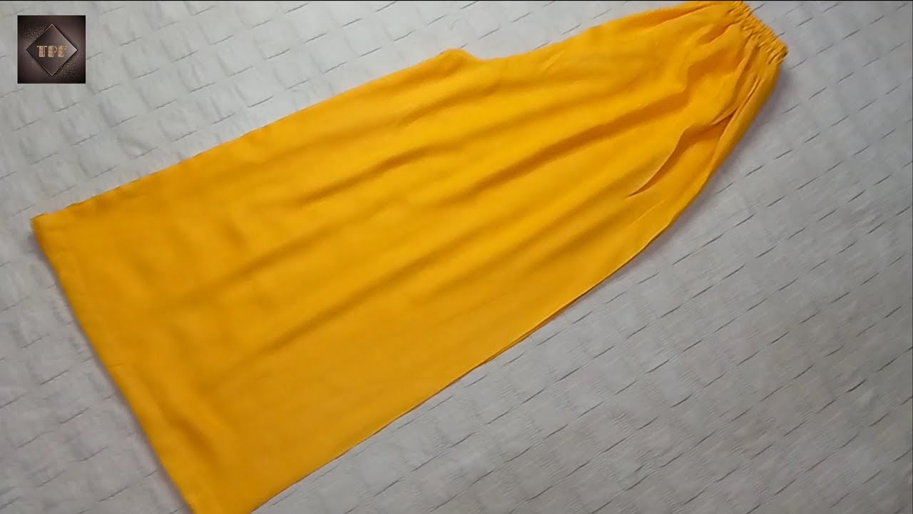 Ladies Pajama Type Palazo Pant Cutting 