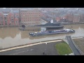 New (Scale Lane)  Bridge in Hull open to let a barge go through