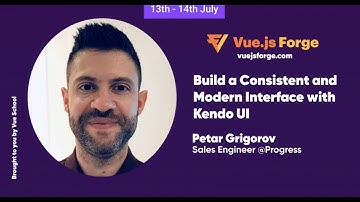 Episode 1: Build a Consistent and Modern Interface with KendoUI by Petar Grigorov: Vue.js Forge