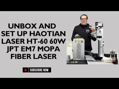 Unboxing and Setup Guide in French, Haotian 60W JPT EM7 MOPA fiber laser