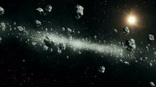 Beautiful View Of Hurling Asteroids Stock Motion Graphics