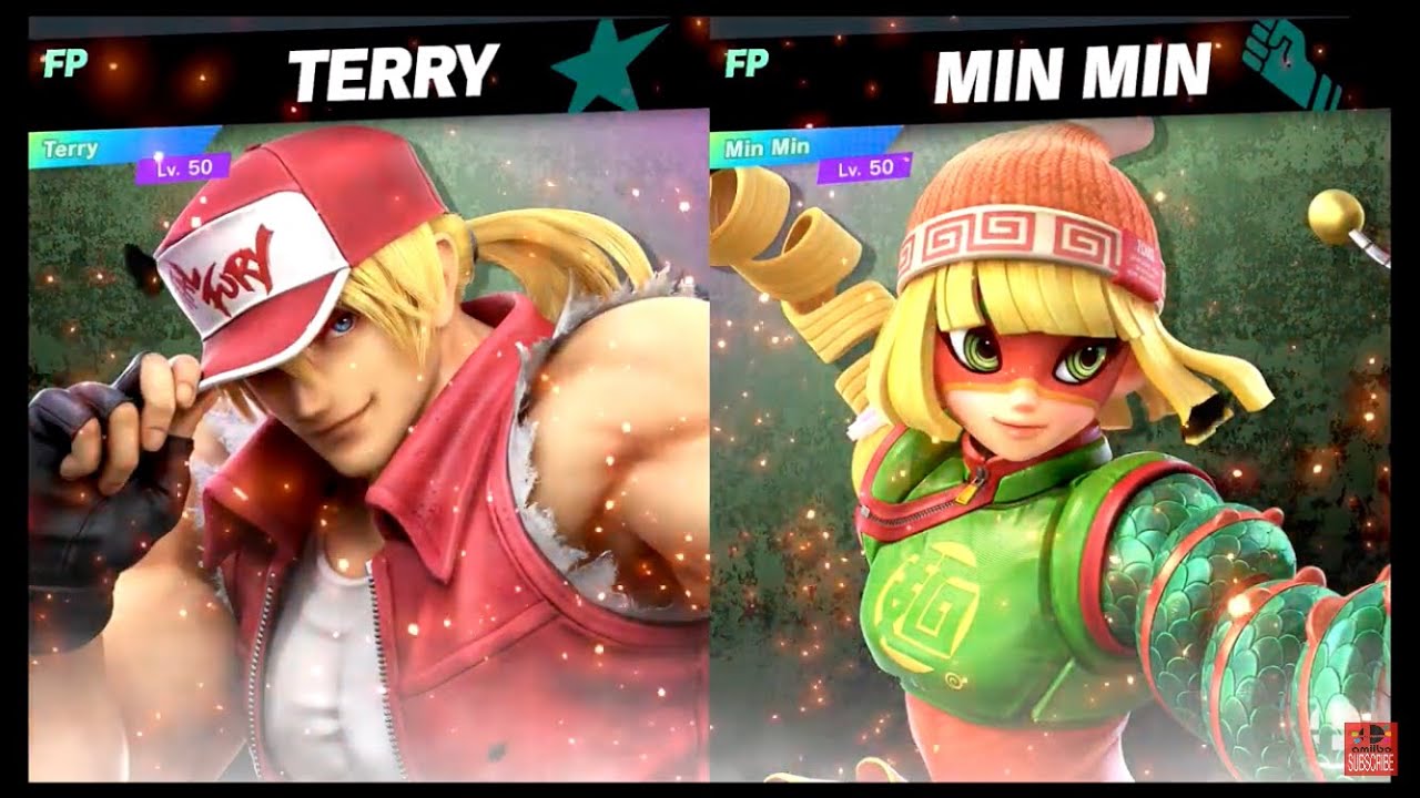 Super Smash Bros Ultimate Amiibo Fights - 3pm Poll Terry vs Min Min.