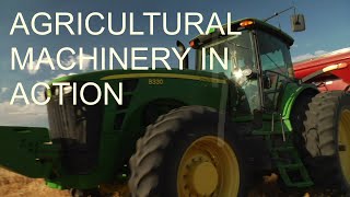 Agricultural machinery in action