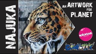 Leopard painting for Gravity Festival - Peinture de léopard pour le Festival Gravity par ANAGRUZ