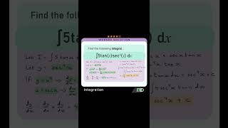 Master the REVERSE Chain Rule! 🔄 Integral of 5tan(x)sec⁴(x) #mathsshorts #shorts #maths #examprep
