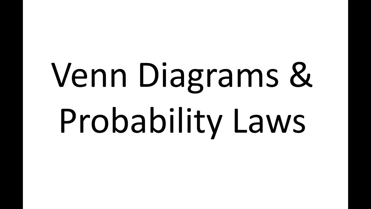 Further Venn Diagrams and Probability Laws - YouTube
