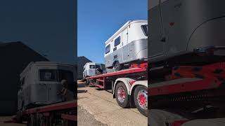 Eriba Touring Caravans Being Loaded For The 2025 Caravan Show Nec