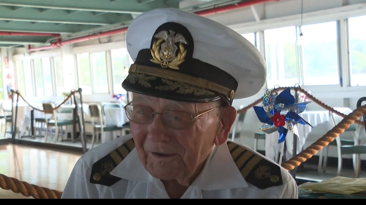 Former Captain of Milwaukee Clipper celebrates 100th birthday aboard ship