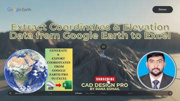 🌍 How to Extract Coordinate & Elevation Data from Google Earth Pro | Complete Step-by-Step Tutorial